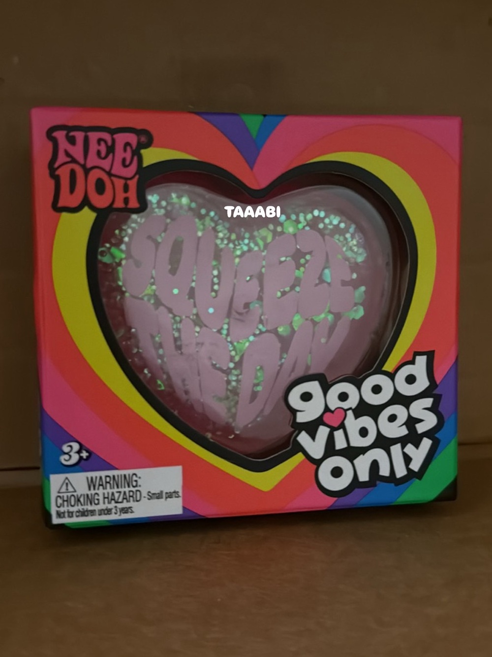 NeeDoh Good Vibes Only Heart